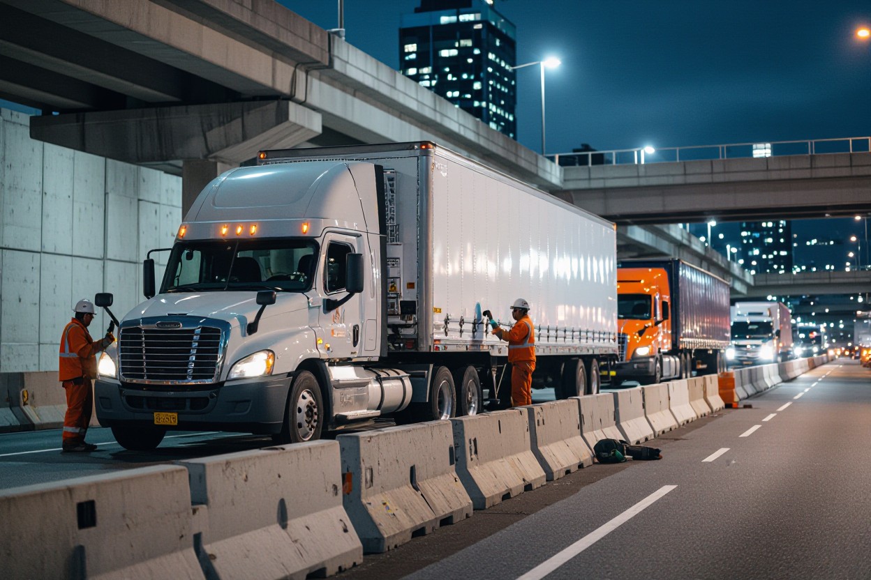 Penrose to Drury: Mobile Curtainside Repairs Along Auckland’s Southern Freight Artery