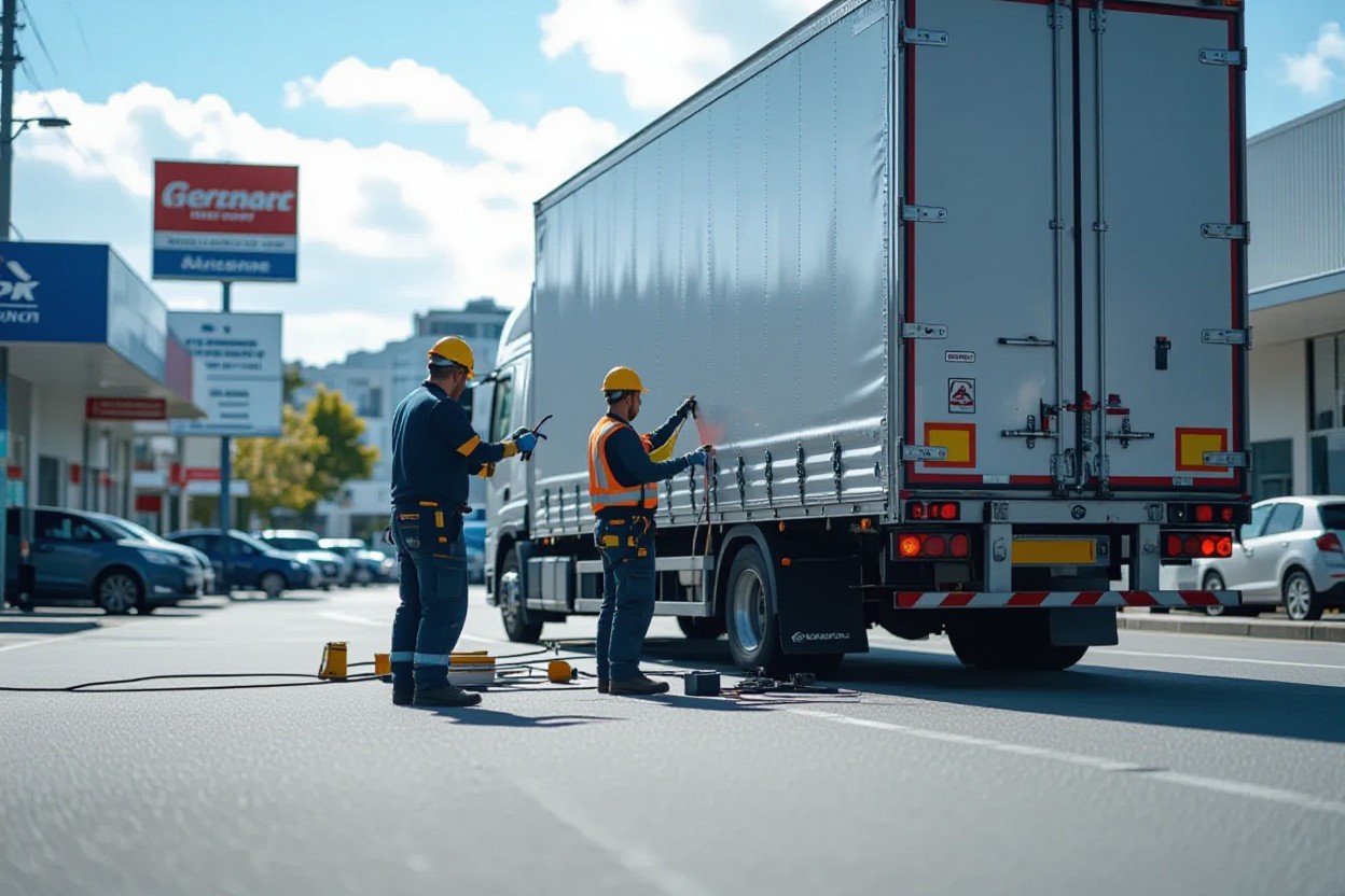 Curtainside Repair Specialists Onsite in Takapuna, Glenfield & Northcote