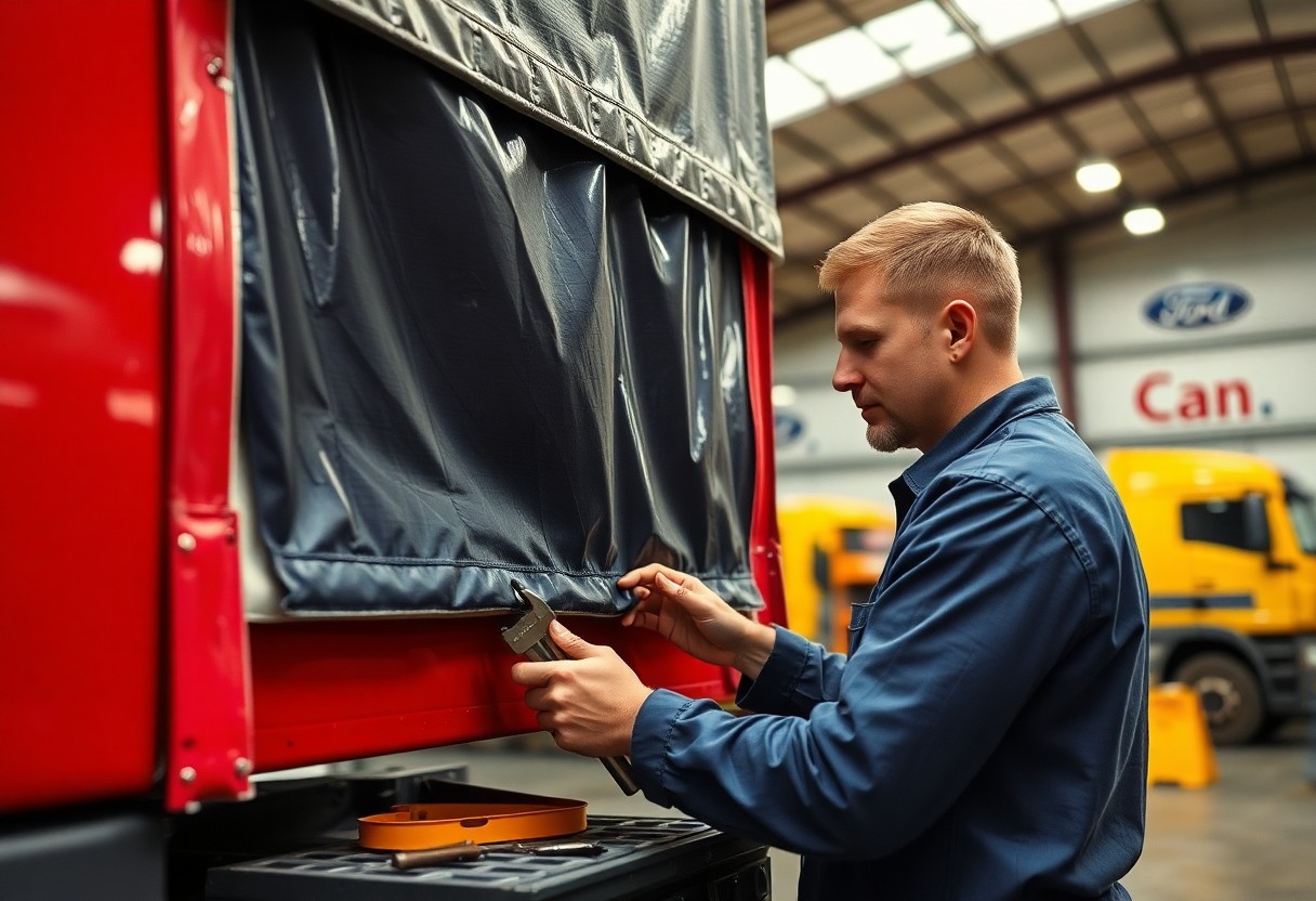 How Do Onsite Truck Curtain Side Repairs Benefit Glenfield Operators?